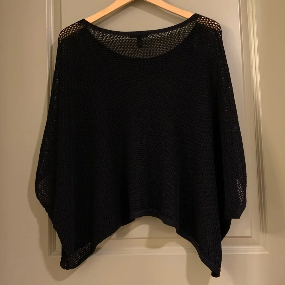 Eileen Fisher Open Stitch Organic Cotton Oversized Semi-Sheer Sweater Size XL - Picture 10 of 13